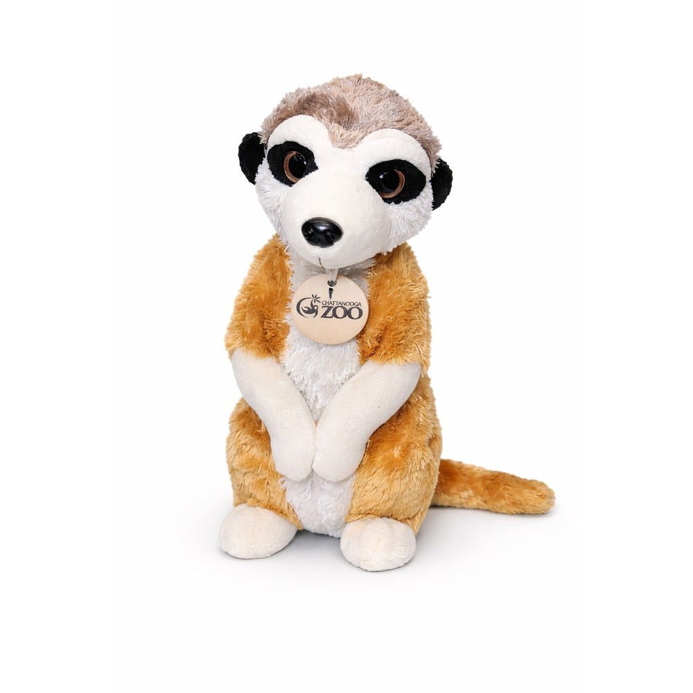 Wild Republic Meerkat Plush Chattanooga Zoo Stuffed Animal Brown Tan White 10inβ